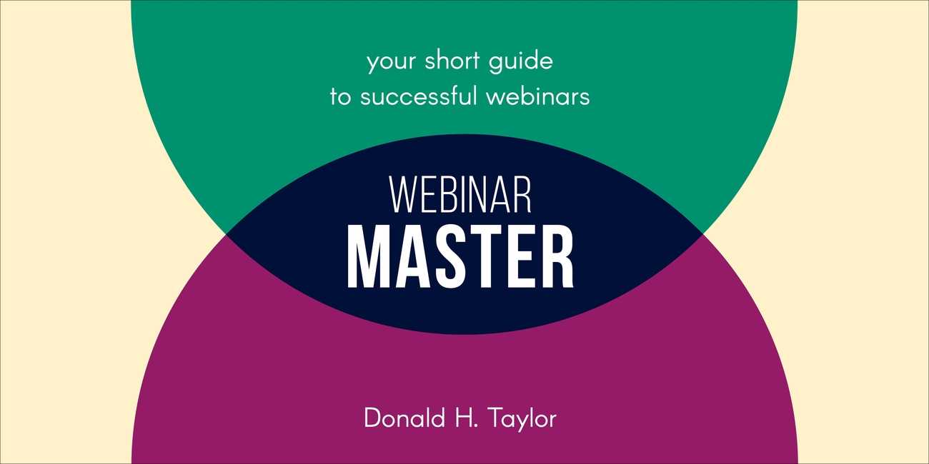 Cover of Webinar Master